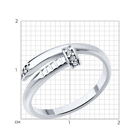 Кольцо SOKOLOV - Серебро 925, Фианит (арт. 94014212)