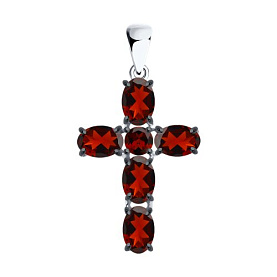 Подвеска SOKOLOV - Серебро 925, Гранат (арт. 92030746)