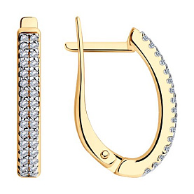 Серьги SOKOLOV - Серебро 925, Фианит (арт. 93021183)