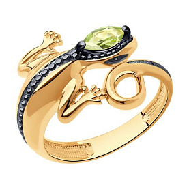 Кольцо SOKOLOV - Серебро 925, Хризолит (арт. 92012137)