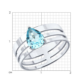 Кольцо SOKOLOV - Серебро 925, Топаз (арт. 92014723)