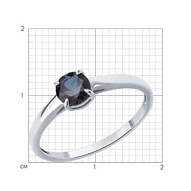 Кольцо SOKOLOV - Золото 585, Синтетический александрит (арт. 717151-3)