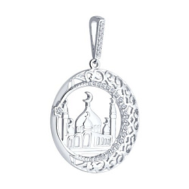 Подвеска SOKOLOV - Серебро 925, Фианит (арт. 94031221)