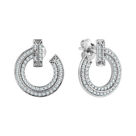 Серьги Talant - Серебро 925, Фианит (арт. 12-72-0001-15481)