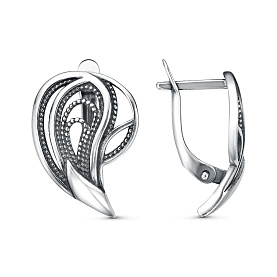 Серьги Красная пресня - Серебро 925 (арт. 33017336)