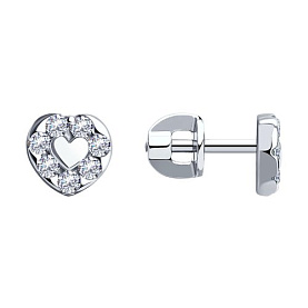 Серьги SOKOLOV - Серебро 925, Фианит (арт. 94020088)