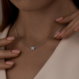 Колье SOKOLOV - Серебро 925, Фианит (арт. 94070158)