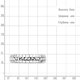 Кольцо Аквамарин - Серебро 925 (арт. 51606.5)