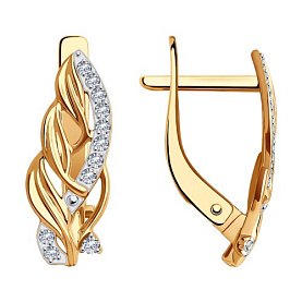 Серьги SOKOLOV - Золото 585, Фианит (арт. 029996)