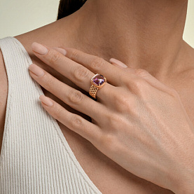 Кольцо SOKOLOV - Золото 585, Аметист (арт. 717419)