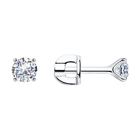 Серьги SOKOLOV - Серебро 925, Фианит (арт. 94021746)