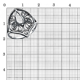 Кольцо Красная пресня - Серебро 925 (арт. 23015860)