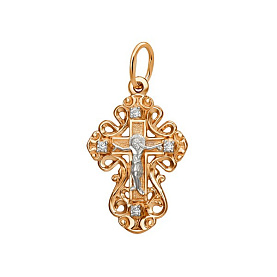 Подвеска ЮФ Династия - Золото 375, Фианит (арт. 704447-5102)