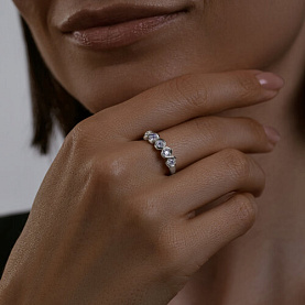 Кольцо SOKOLOV - Серебро 925, Фианит (арт. 94013531)