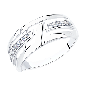 Кольцо SOKOLOV - Серебро 925, Фианит (арт. 94012614)