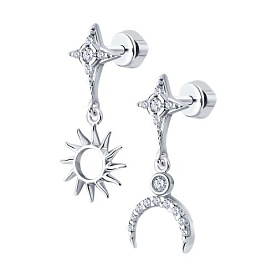 Серьги SOKOLOV - Серебро 925, Фианит (арт. 94025767)