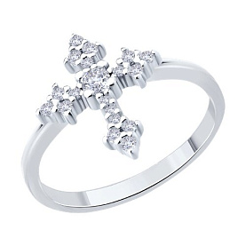 Кольцо SOKOLOV - Серебро 925, Фианит (арт. 94014449)