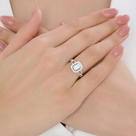 Кольцо SOKOLOV - Серебро 925, Топаз, Фианит (арт. 92014706)