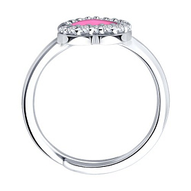 Кольцо Diamant - Серебро 925, Фианит, Эмаль (арт. 94-110-02202-1)