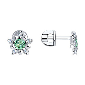 Серьги SOKOLOV - Серебро 925, Фианит (арт. 94024742)