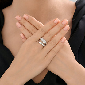 Кольцо SOKOLOV - Серебро 925, Фианит (арт. 94014458)