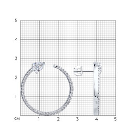 Серьги SOKOLOV - Серебро 925, Фианит (арт. 94026878)