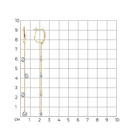 Серьги SOKOLOV - Серебро 925, Фианит (арт. 93021063)