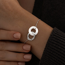 Браслет SOKOLOV - Серебро 925, Керамика (арт. 94050970)