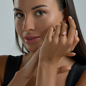 Кольцо SOKOLOV - Серебро 925, Swarovski (арт. 93010834)