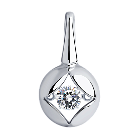Подвеска Diamant - Серебро 925, Фианит (арт. 94-130-01729-1)