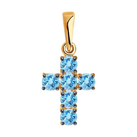 Подвеска Diamant - Золото 585, Топаз (арт. 51-330-01631-5)