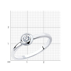 Кольцо SOKOLOV - Серебро 925, Фианит (арт. 94012791)