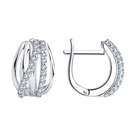 Серьги Diamant - Серебро 925, Фианит (арт. 94-120-00910-1)