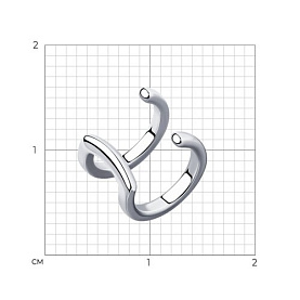 Серьга Diamant - Серебро 925 (арт. 94-127-02217-1)