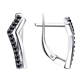 Серьги Diamant - Серебро 925, Фианит (арт. 94-120-01595-1)