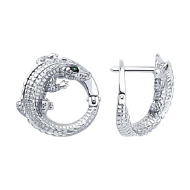 Серьги SOKOLOV - Серебро 925, Фианит (арт. 94027111)