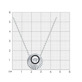 Колье Diamant - Серебро 925, Фианит, Эмаль (арт. 94-170-01875-1)