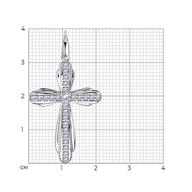 Подвеска Diamant - Серебро 925, Фианит (арт. 94-130-01315-1)
