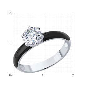 Кольцо SOKOLOV - Серебро 925, Фианит (арт. 94014427)