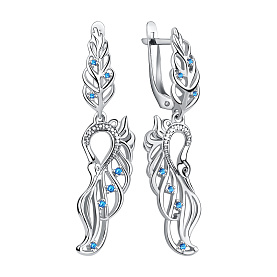 Серьги Talant - Серебро 925, Фианит (арт. 14-72-0009-17359)