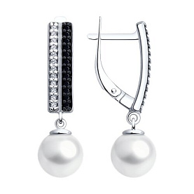 Серьги SOKOLOV - Серебро 925, Фианит (арт. 94026907)