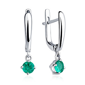 Серьги Platinum Lab. - Платина 950 (арт. ПС-086И-01)