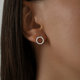 Серьги SOKOLOV - Серебро 925, Фианит (арт. 94025799)