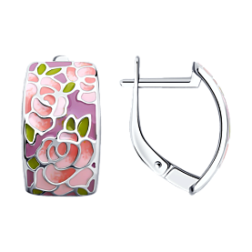 Серьги SOKOLOV - Серебро 925, Эмаль (арт. 94025759)