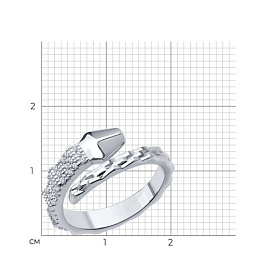 Кольцо SOKOLOV - Серебро 925, Фианит (арт. 94014114-91)