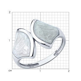 Кольцо Diamant - Серебро 925, Эмаль (арт. 94-110-02302-1)