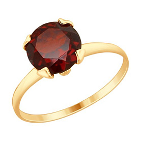 Кольцо SOKOLOV - Золото 375, Гранат (арт. 37714928)