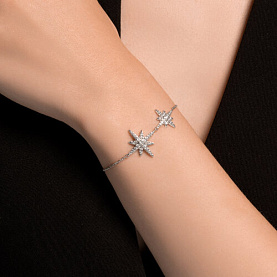 Браслет SOKOLOV - Серебро 925, Фианит (арт. 94051236)