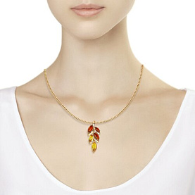 Подвеска Diamant - Серебро 925, Янтарь пресс. (арт. 93-330-00464-1)