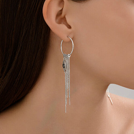 Серьги Diamant - Серебро 925, Фианит (арт. 94-124-02190-1)